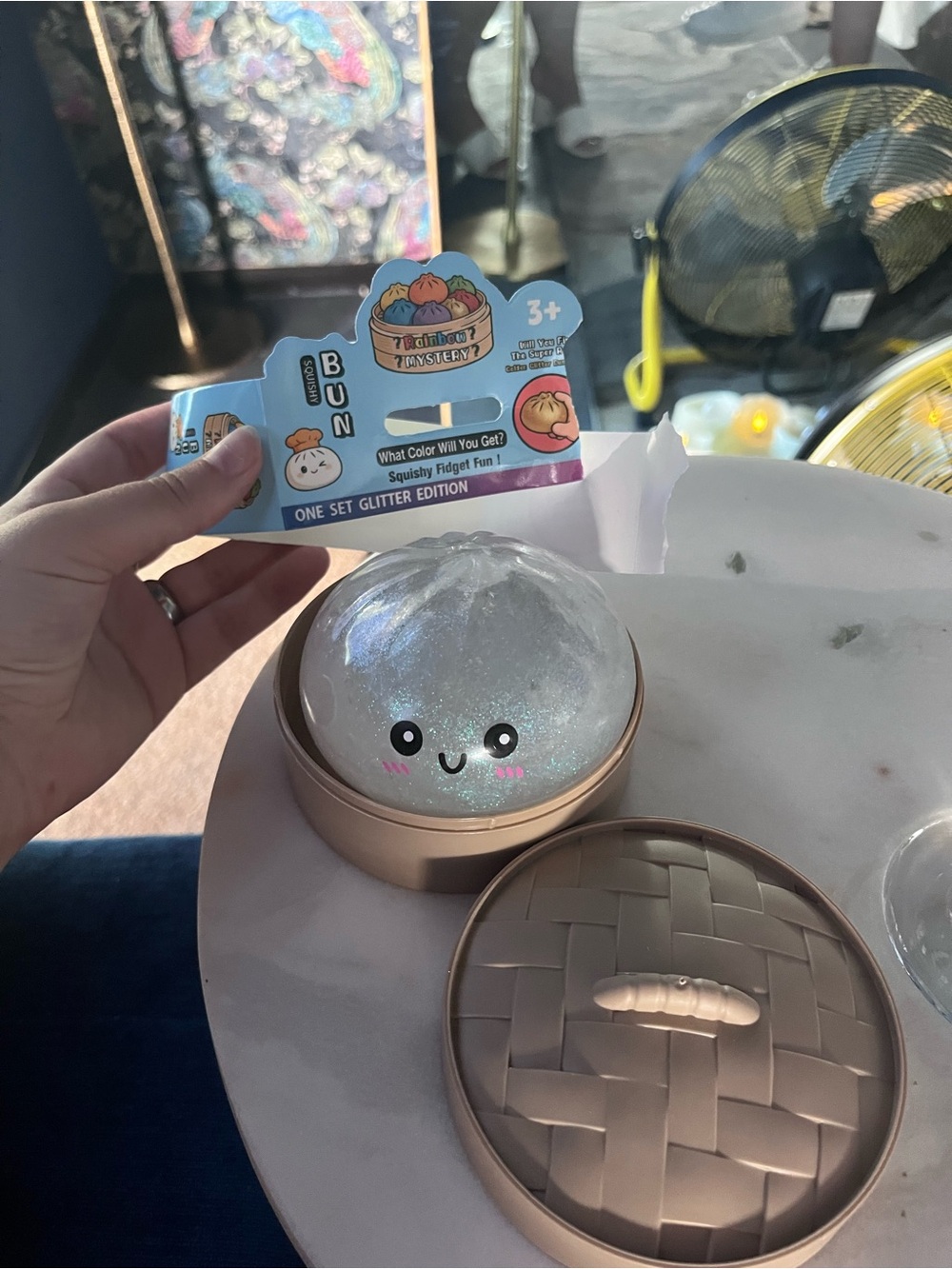 RARE Glitter Dumpling White Opened